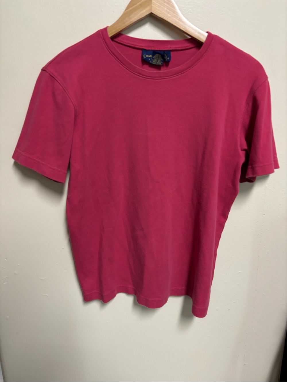 Charter Club Short-Sleeve Crew Tee in Pink